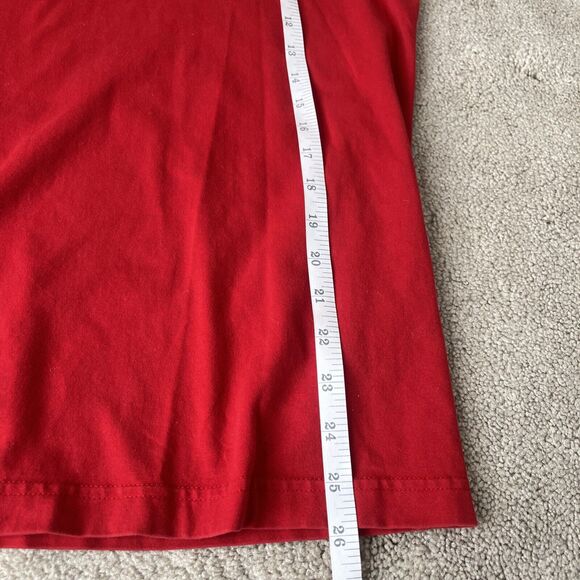 Adidas x Danielle Cathari Shirt Top Womens Large Red Crewneck Cotton Athleisure - Picture 6 of 7